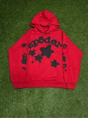 Red With Black Stars Sp5der
